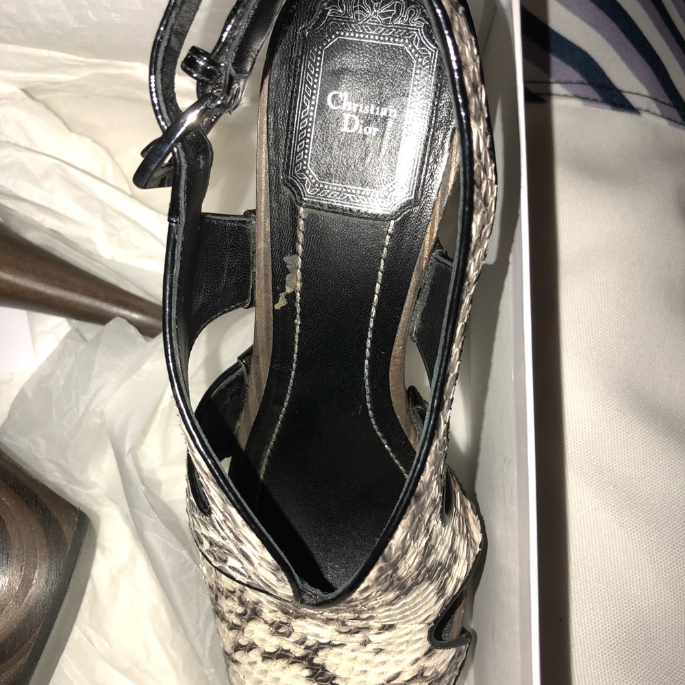 Christian Dior Snake heels (38) / (8) brand new - Picture 6 of 7